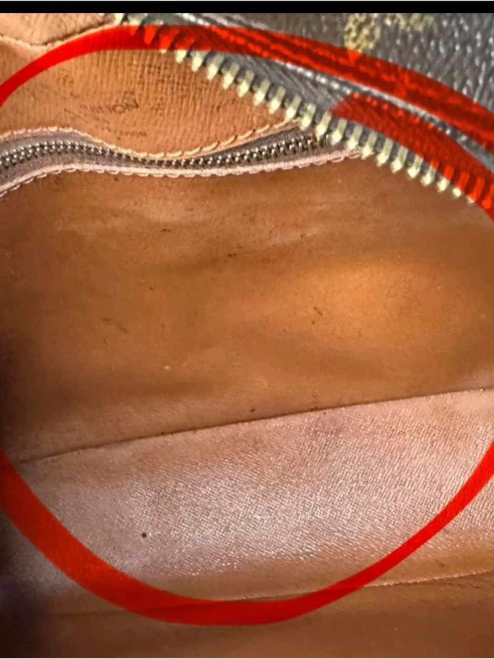 Louis Vuitton Brown Monogram Canvas Messenger Bag with Tan Accents